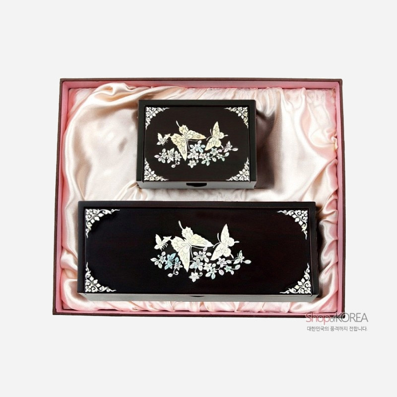 상감자동함세트-나비