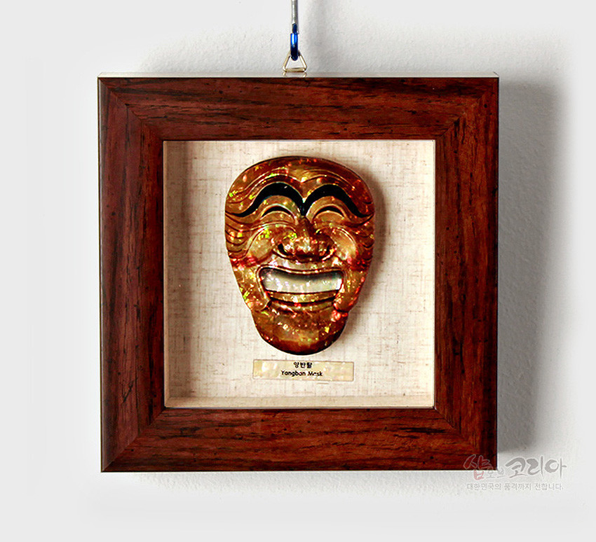 나전 미니액자-양반탈