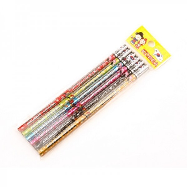 전통문양 연필6종세트-꽃훈민 - 한국 전통문양 연필세트