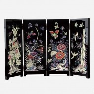 사군자 나전칠기 4폭병풍