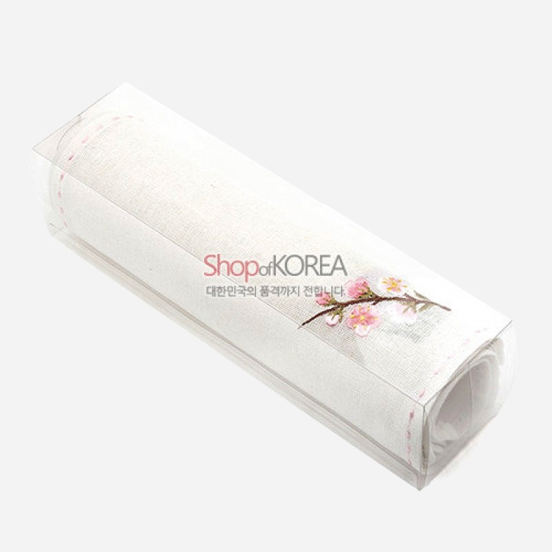 모시 식탁보 4인 세트 - 사군자 - 아름다운 전통무늬 식탁보