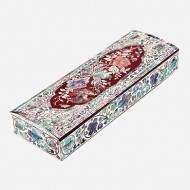 자개로 만든 창 - 필함 장미 (적)