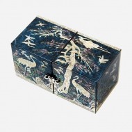 한지쌍합-송학(청색)