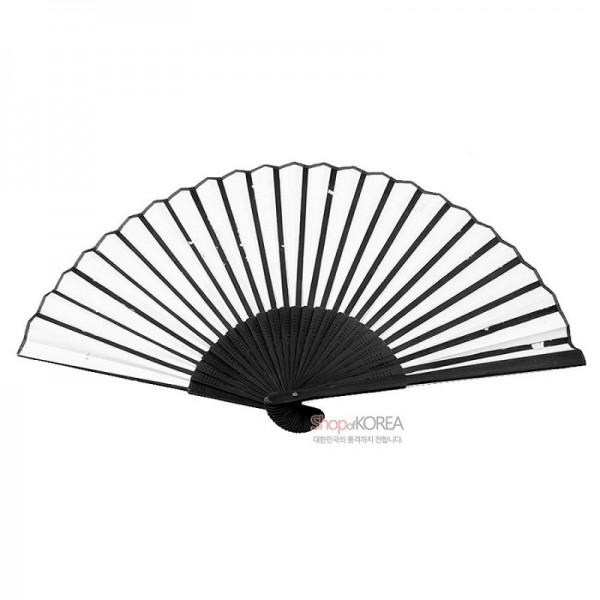 작은오죽선[검정대]-대나무 - 수려한 무늬와 그림이 예쁜 부채