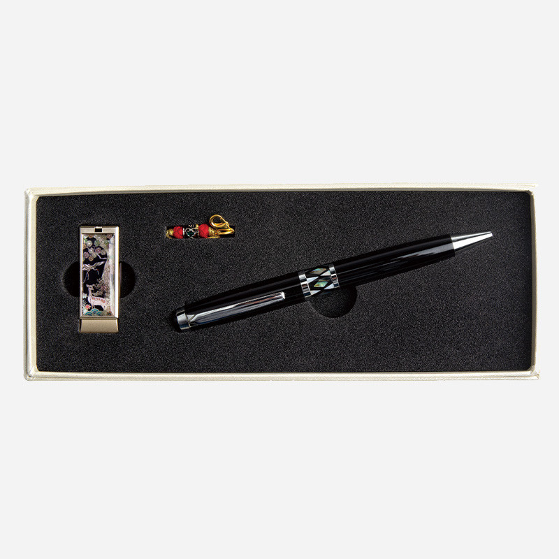 자개 USB 볼펜세트-장생도16G,32G