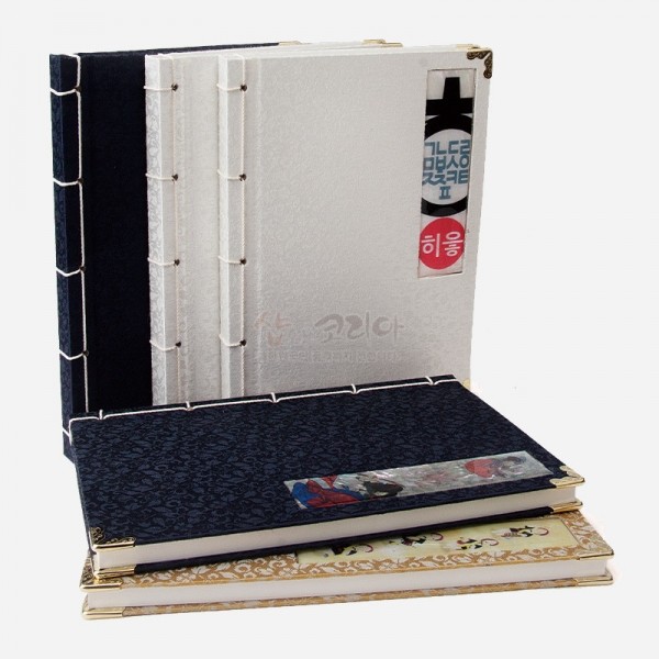 자개비단 오침노트-신윤복 칼춤 - 자개비단으로 만들어진 전통 수공예 오침노트