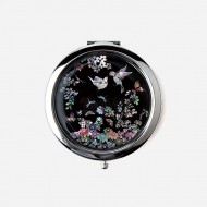 누름자개손거울-화조도