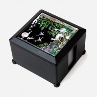 민화 자개메모지함-십장생민화