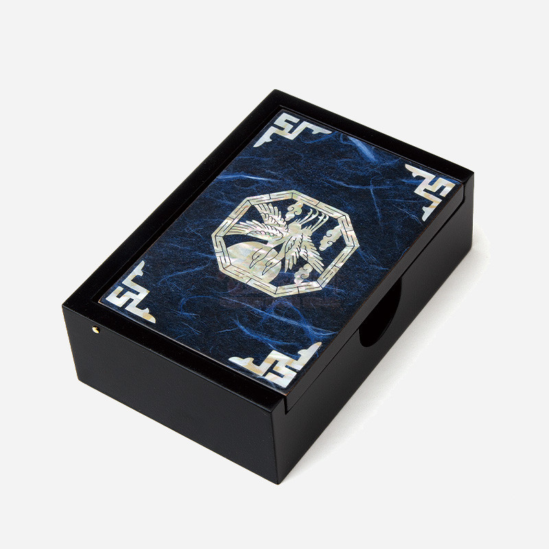 나전칠기 한지명함함-청학