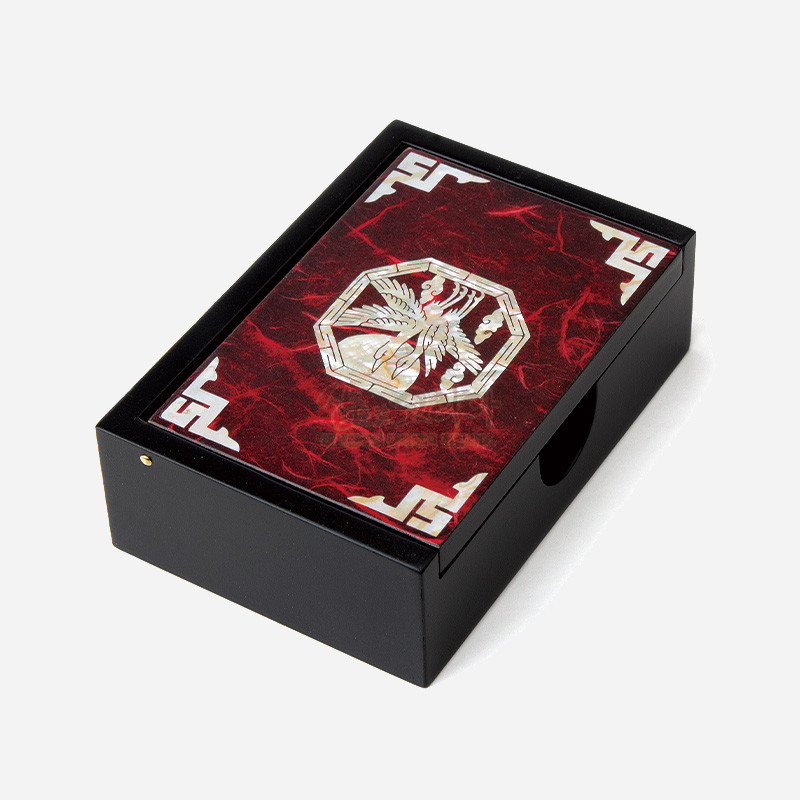 나전칠기 한지명함함-적학 - 고급스러운 한지와 자개의 조화