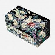 나전칠기 자개쌍합- 화조도