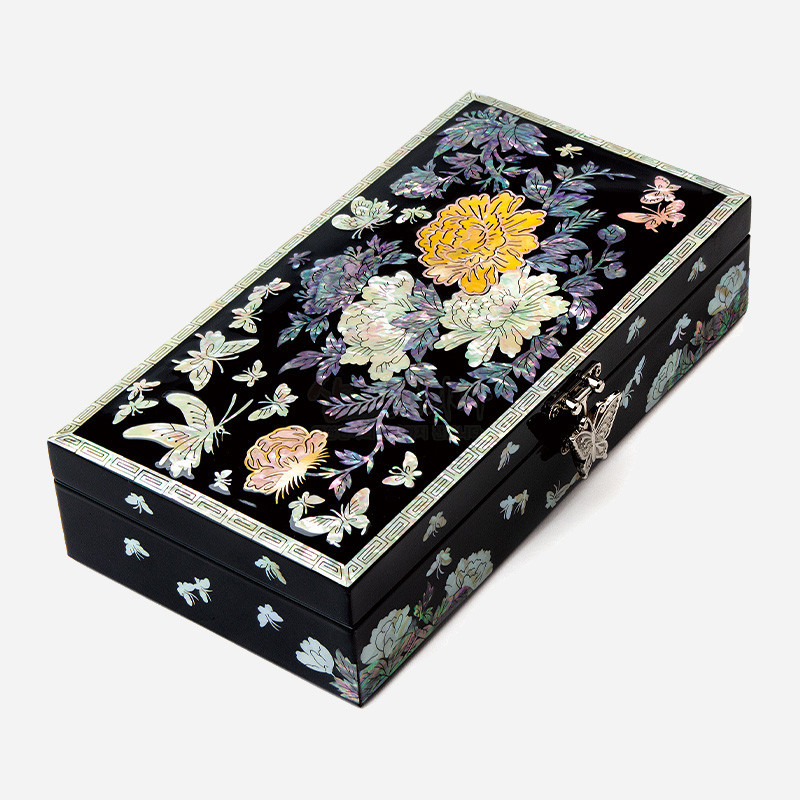 나전칠기 색목단-직보석함