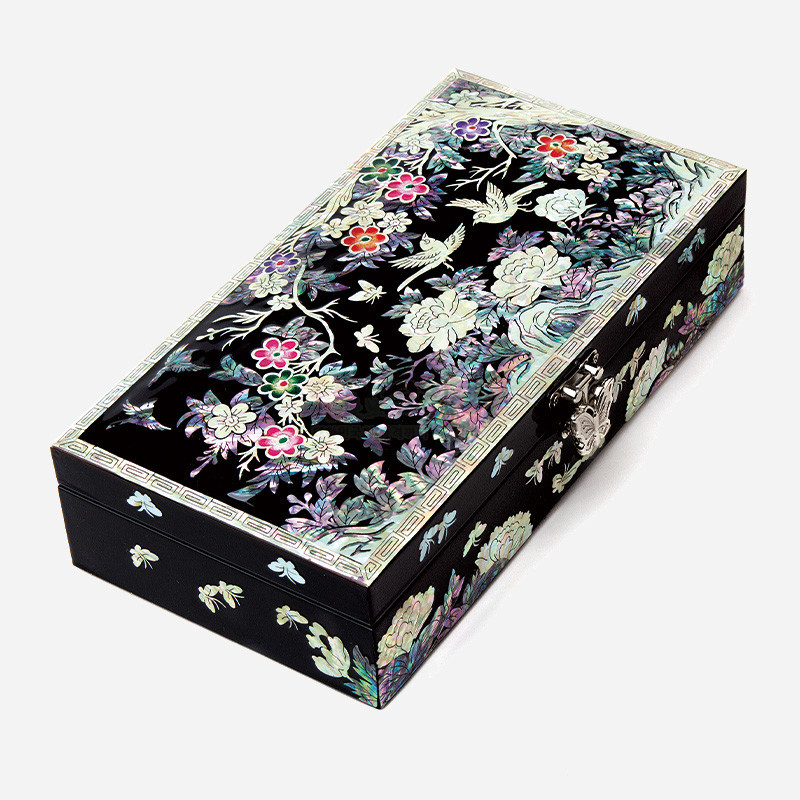 나전칠기 색매화-직보석함