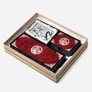 한지자동함세트-적매화(필함,명함함,명함케이스)