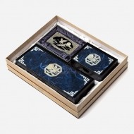 한지자동함세트-청학(필함,명함함,명함케이스)