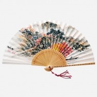 소단 홍현희 작 전통 접부채 - 가을(합죽선)