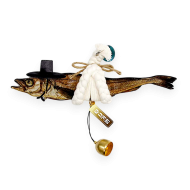 액막이 갓을 쓴 명태 장식품(대)