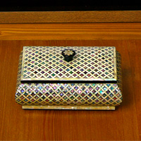 자개꼭지명함함-전통무늬