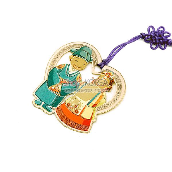 금장책갈피-혼례 - 섬세하고 아름다운 색채가 특징