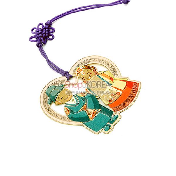 금장책갈피-혼례 - 섬세하고 아름다운 색채가 특징