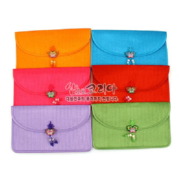 [소산당]누비수(秀) 지갑大-나비매듭[적색] - 나비 매듭을 예쁘게 만든 누비수지갑