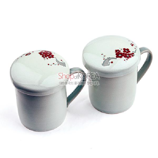 청자매화 2인머그세트 - 청자의 멋이 아름다운 2인 머그세트