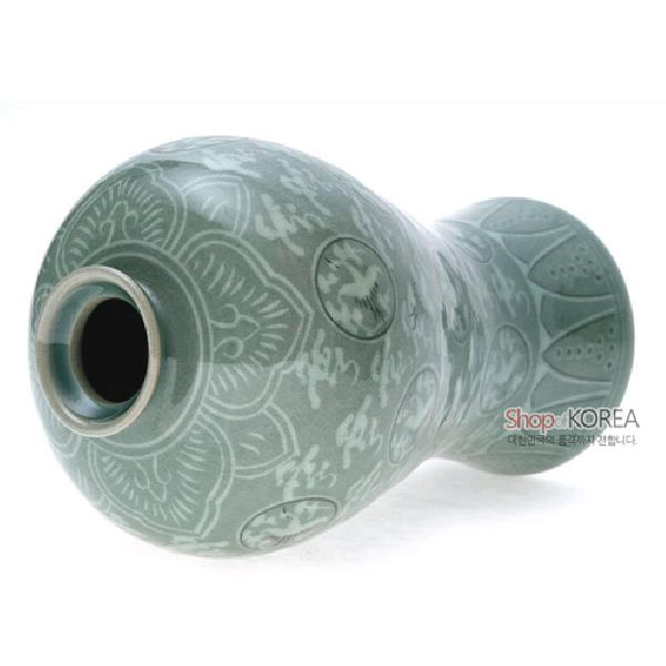 청자상감운학 주매병 세트 특대 - 고려 청자상감운학주문매병을 재현