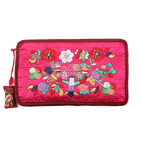 수사각파우치-분홍